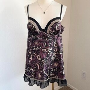 Paisley Babydoll Romantic Lingerie Slip